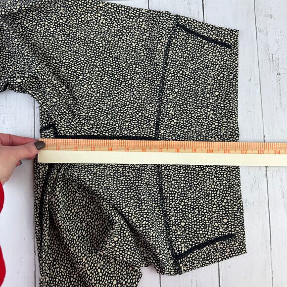 Varley Black Mixed Pebble Print Luna High Rise 7/8 Legging Size Large - Picture 15 of 16